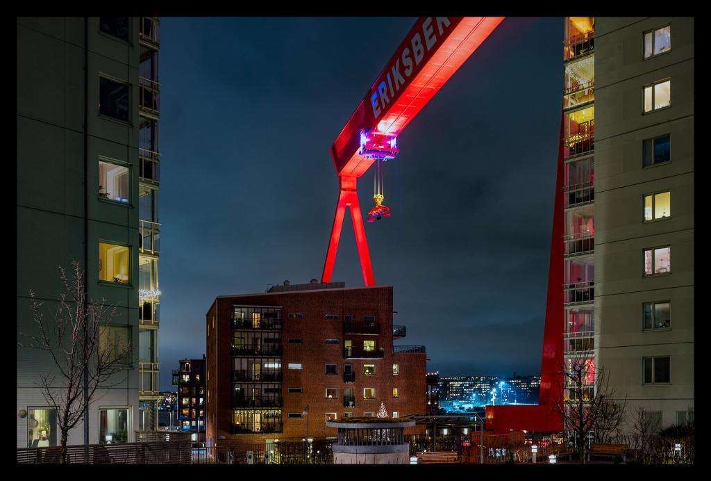 Eriksberg with Gothenburg city in the background