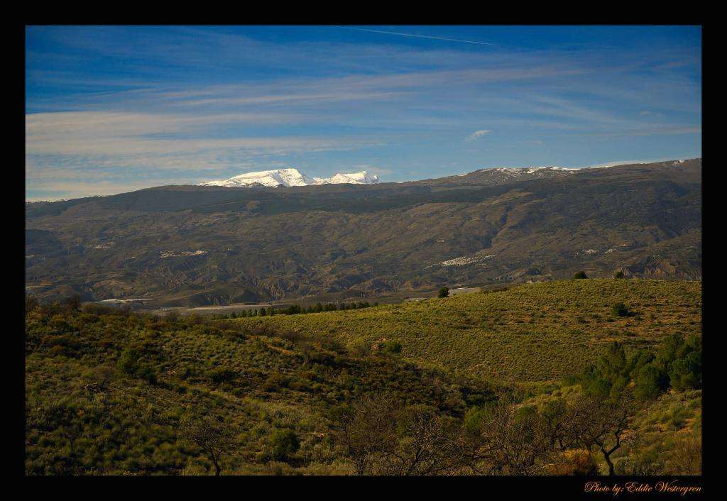 Snow on sierra nevada photo