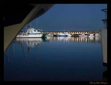 Boats in harbour photo