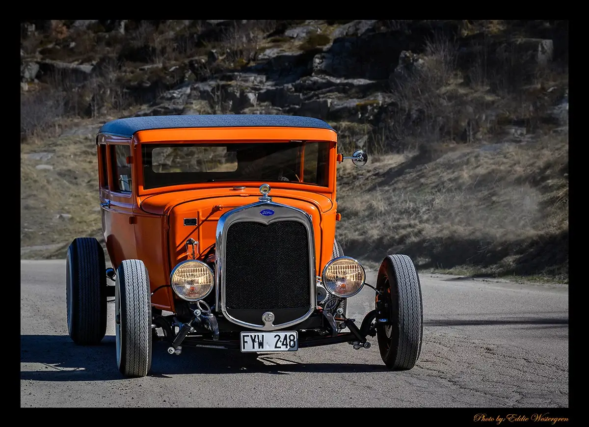 Ford Tudor photographed in Uddevalla, Sweden