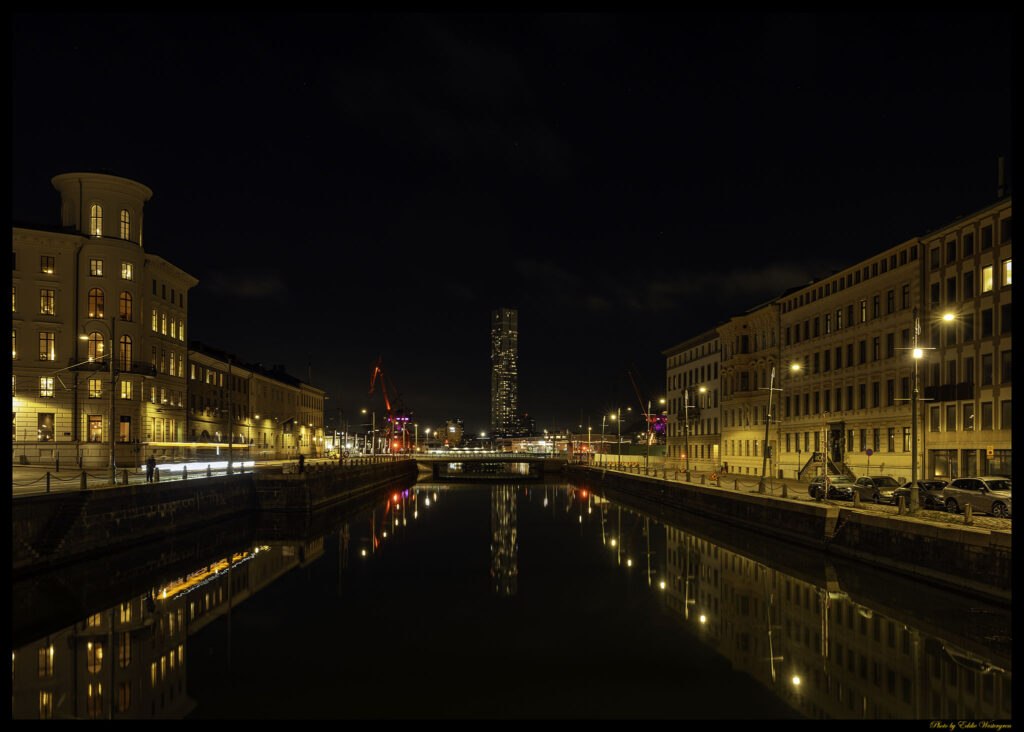 Stenpiren Gothenburg by night